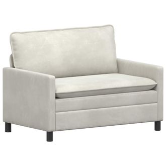 vidaXL Sof&aacute; Crema 126 X 81 X 87,5 Cm Terciopelo Vidaxl