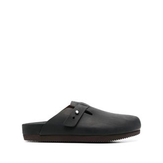 Buttero Schoenen, Heren, Zwart, 40 EU, Leer, Instappers van Leer - Clogs