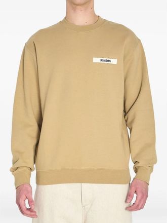 Jacquemus Le Sweatshirt Gros Grain - Heren - Sweatshirts - Beige - S - Katoen - Hoodies & sweatvesten