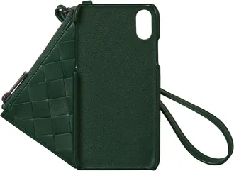 Bottega Veneta Quilted Leather Pouch - Green