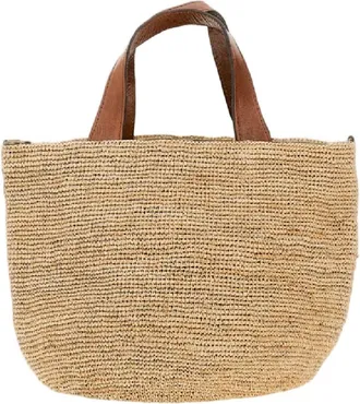 Ibeliv Beige Mirozy Raffia Bag