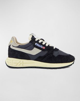 Autry Reelwind Suede Retro Trainer Sneakers