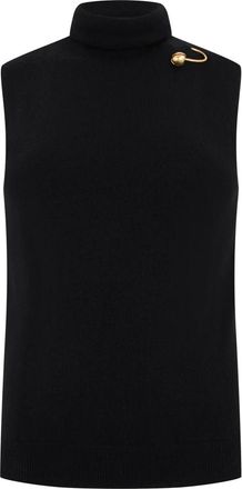 Alberta Ferretti Top senza maniche con collo alto - - Knitwear - Donna - Nero - M