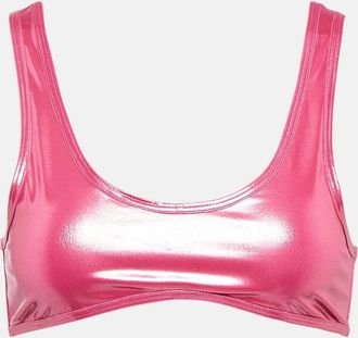 Reina Olga Coolio lame bikini top