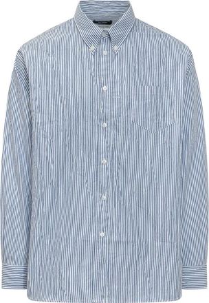Willy Chavarria Veterano Shirt - Heren - Casual Overhemden - Blauw - S - Overhemden