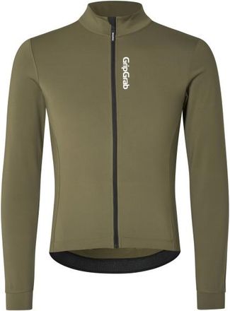 GripGrab Ride Thermal Long Sleeve Jersey Velotrikot - Unisex | oliv