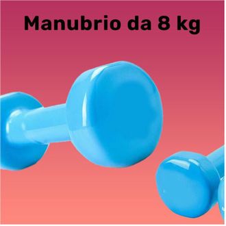 Trade Shop Trade Shop - Manubrio Singolo 8 Kg In Vinile Allenamento Esercizi Casa Palestra Workout Fit