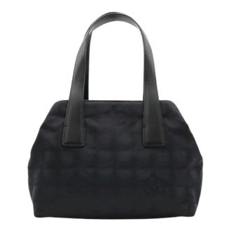 Chanel Pre-owned Vintage Nylon Handbag - Dames - Vintage Handtas - Zwart - ONE Size - Nylon - Vintage