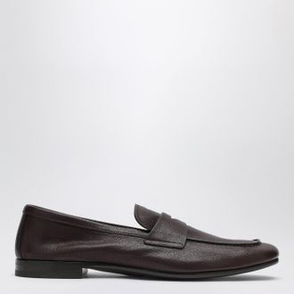 Prada Dark brown leather loafers