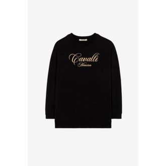 Roberto Cavalli Logo Print Cotton Sweatshirt, Size XX-Small