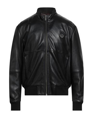 Manteau En Cuir Noir Just Cavalli - Taille 12 - Élégant Et Raffiné - Neuf Avec étiquettes (Prix Conseillé 2435€)