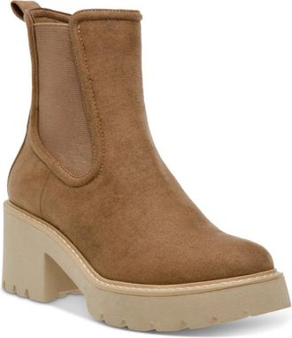 Dolce Vita Tobias Boots Womens Truffle Lug Sole Platform Chelsea LION466