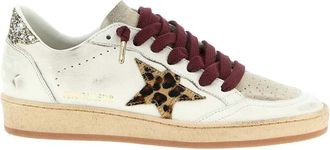 Golden Goose Sneakers van gouden gansleer met sterapplicatie