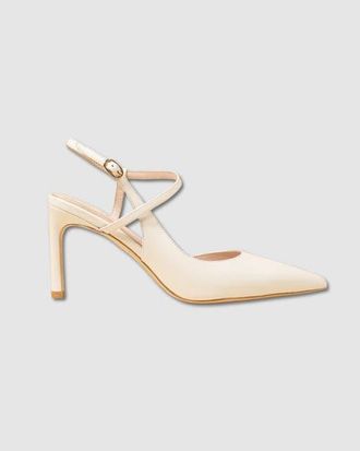 Mi-Mai Emy Slingback Stiletto in White at Nordstrom, Size 6