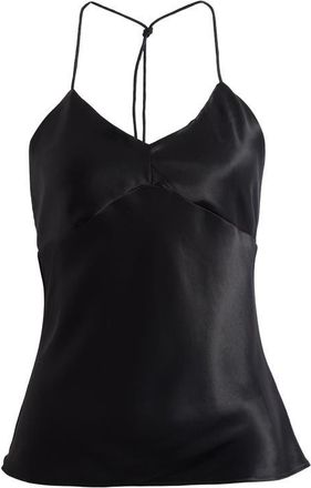 Reformation Natasia Satin Halter Neck Top in Black at Nordstrom, Size X-Small