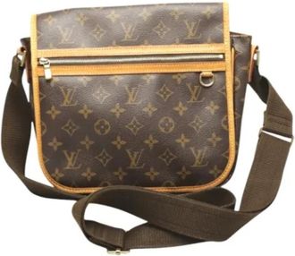 Louis Vuitton Tweedehands Canvas Louis Vuitton tassen - Dames - Vintage Schoudertas - Bruin - ONE Size - Vintage