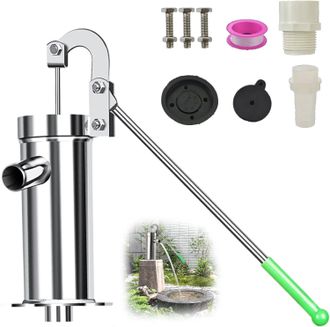 OEM Bomba Manual De Agua, Profundidad De Agua Subterr&aacute;nea 10 M, Bomba De Agua Manual, Acero Inoxidable, Adecuada Para El Hogar, Jard&iacute;n, Patio, Granja