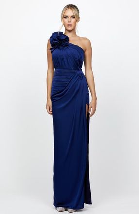 Bariano Vacation Asymmetric Gown in Navy at Nordstrom, Size 10
