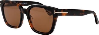 Tom Ford Stijlvolle zonnebril - Dames - Zonnebrillen - Bruin - 53 MM - Accessoires