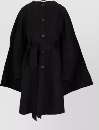 Parosh wool poncho