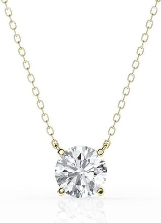 Grown Brilliance 1 1/2 Carat Round Lab Grown Solitaire Diamond Pendant Necklace