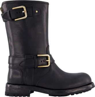 Dolce & Gabbana Biker Boots Like A Virgin - Dames - Enkellaarsjes - Zwart - 37 EU - Schoenen