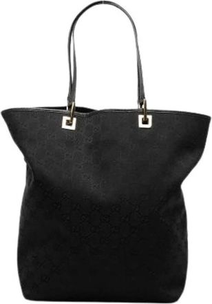 Gucci Pre-owned Tote Bag - Dames - Vintage Shopper - Zwart - ONE Size - Leer - Vintage
