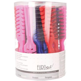 OEM Eurostil Bote Colores Peines Esqueleto 20un Cuidado Personal Y Salud