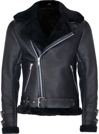 Infinity Leather Mens Sheepskin Leather Biker Jacket-Edmonton