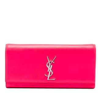 Saint Laurent Pre-owned Saint Laurent Smooth Calfskin Monogram Cassandre Clutch Ladies V5ABIQ19YXFOOJ23
