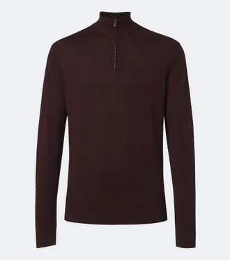 Sunspel Wool half-zip sweater