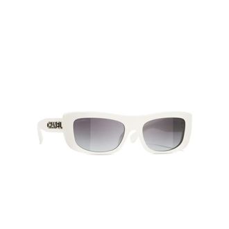 Chanel 1828S6 Sunglasses - female - Chanel - Sunglasses - White - 56 MM - Accessories