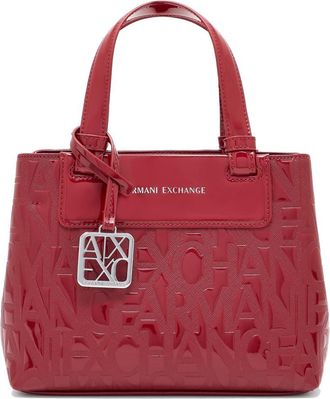 A|X Armani Exchange Small Burgundy Tote Bag