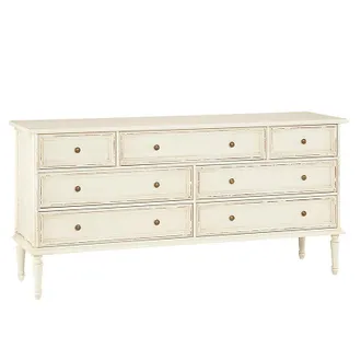Ballard Designs Casa Florentina Emile Dresser - Distressed Off White - Ballard Designs