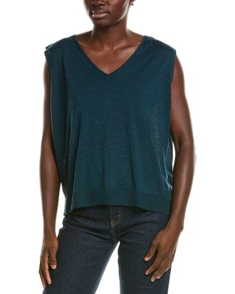 Eileen Fisher Eileen Fisher Wool V-Neck Vest