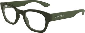 Alexander McQueen Am 0530O Optisch Montuur - Heren - Brillen - Groen - 52 MM - Accessoires