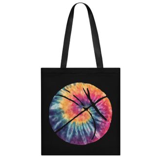 Generic Watercolor Tie Dye Basketball Tote Bag for Women Men Shoulder Bags Purses Pouch Handbags