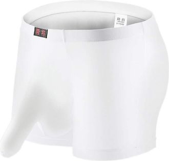 Generic Mens Separation Underwear Mens Elephant Trunk Underwear Sexy Long Penis Pouch Boxers Semi Sheer Athletic Underpants Sexy Lingerie Trunk Ultra Thin Dry