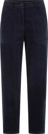 Marc Cain Ruma Broek - Dames - Vrijetijds broeken - Blauw - 2XL - Katoen - Broeken