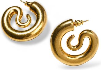 Panconesi Serpentine Small Hoops with Polished Finish