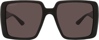 Gucci Grey Square Ladies Sunglasses GG1692S 001 54