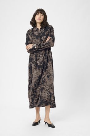 Kaffe Jurk KAjamie Jurk Loose fit brown