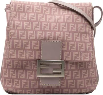 Fendi Pre-owned Fendi Zucchino Canvas Crossbody Ladies IUV9W05PEKIZ3Y59