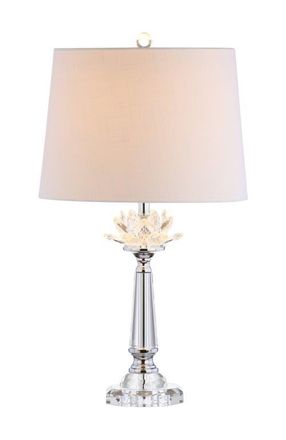 Jonathan Y Designs Day 24.5 Crystal LED Table Lamp, Clear at Nordstrom