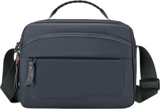 Generic Compatible For Men Outdoor Sports Business Leisure Travel Large Capacity Hand-Held Single Shoulder Crossbody Bag(White)