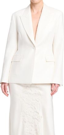 TWP Jasper Linen Blazer in Ivory at Nordstrom, Size X-Small