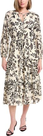 Anne Klein Blouson Sleeve Tiered Patio Dress