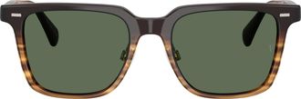 Oliver Peoples 0ov5592s Bold Square Frame Sunglasses with Tortoiseshell Accents