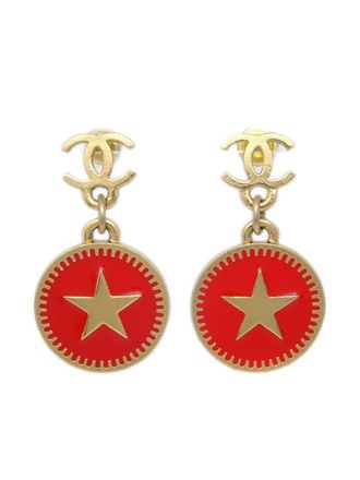 Chanel Orecchini pendenti CC placcati oro 2001