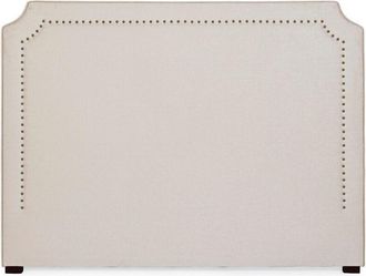 BIZZOTTO Testiera per letto Zenda color naturale, struttura in compensato, da 160 x 6 x 120 cm